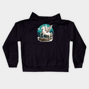 vintage pegasus Kids Hoodie